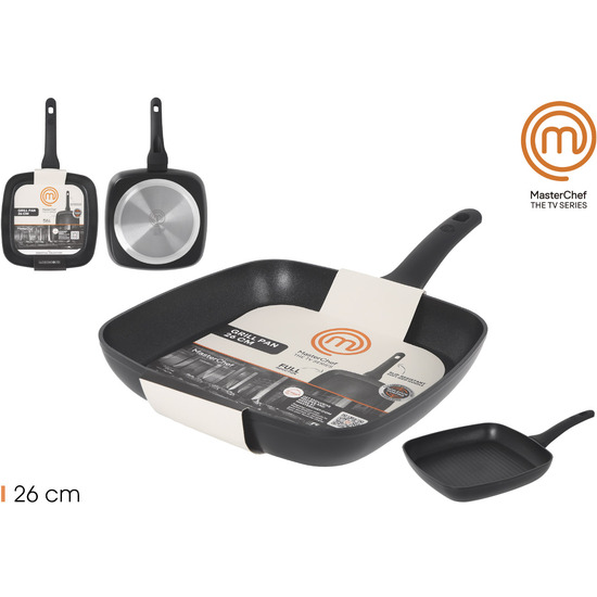 SARTEN GRILL 26CM AL.FORJADO 3.0MM 3C MASTERCHEF image 0