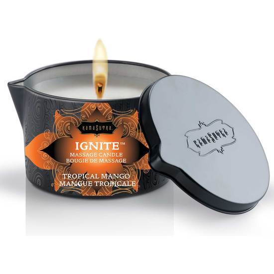 IGNITE MASSAGE CANDLE TROPICAL MANGO 170GR image 0