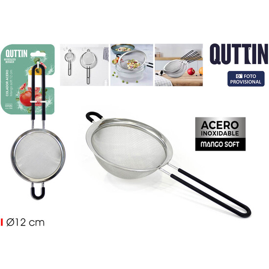 # -144- COLADOR ACERO MANGO SOFT 12CM QUTTIN image 2