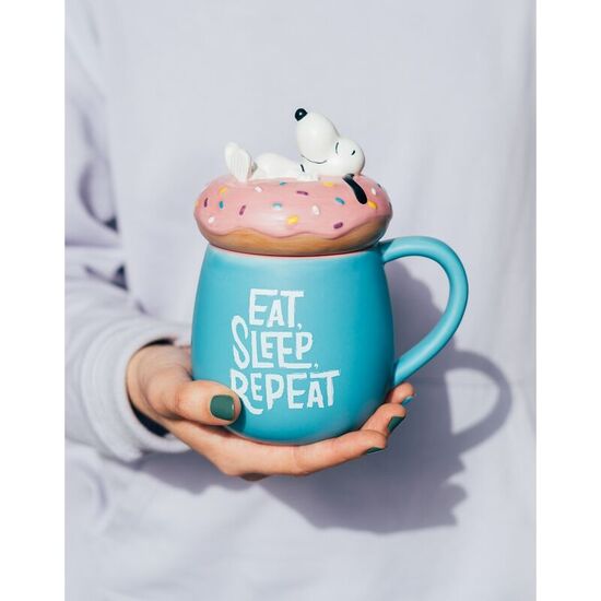 TAZA 3D EAT SLEEP REPEAT SNOOPY 500ML image 3