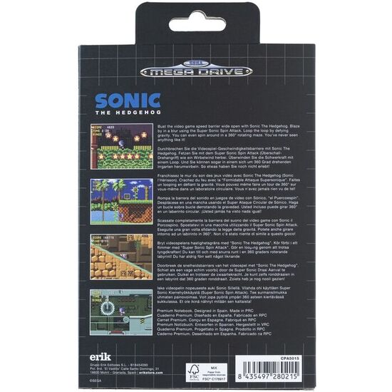 CUADERNO A5 PREMIUM MEGADRIVE SONIC image 3