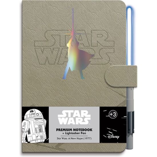 CUADERNO A5 PREMIUM + BOLIGRAFO SABLE DE LUZ LUKE SKYWALKER STAR WARS image 0