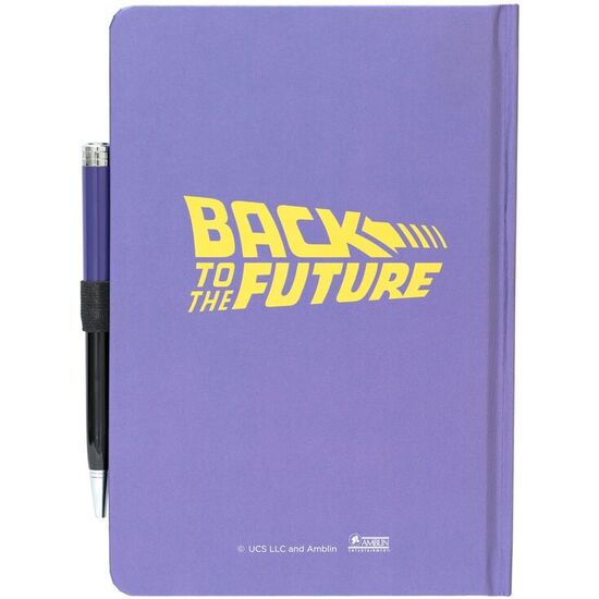 CUADERNO A5 PREMIUM + BOLIGRAFO REGRESO AL FUTURO image 1