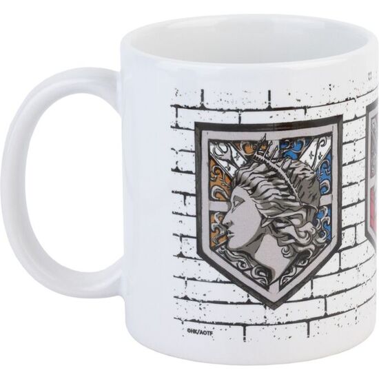 TAZA EMBLEMAS MUROS ATTACK ON TITAN 350ML image 2