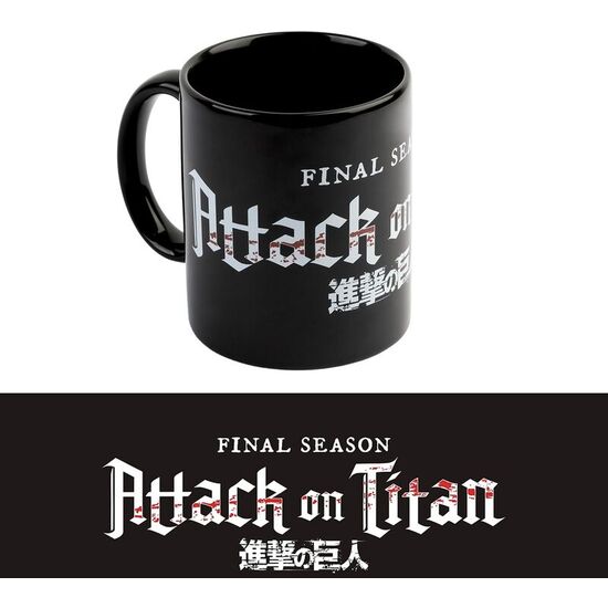 TAZA LOGO ATTACK ON TITAN 350ML image 0