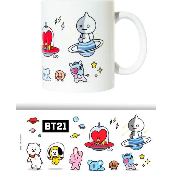 TAZA PERSONAJES BT21 330ML image 0