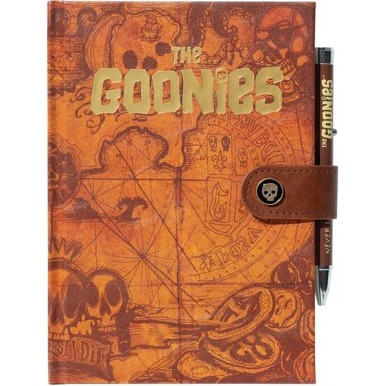 CUADERNO A5 PREMIUM + BOLIGRAFO PROYECTOR LOS GOONIES image 0