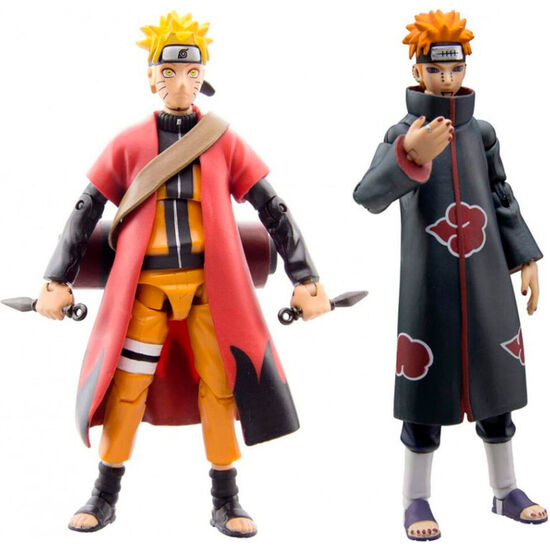 SET FIGURAS NARUTO VS PAIN SAGE MODE 25TH ANNIVERSARY NARUTO SHIPPUDEN 10CM image 0