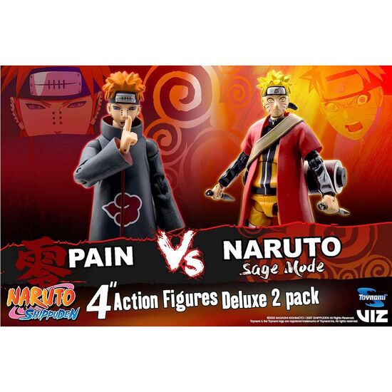 SET FIGURAS NARUTO VS PAIN SAGE MODE 25TH ANNIVERSARY NARUTO SHIPPUDEN 10CM image 4