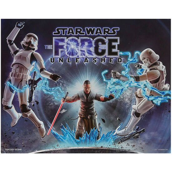 SET STARKILLER & STORMTROOPERS THE FORCE UNLEASHED STAR WARS 15CM image 0