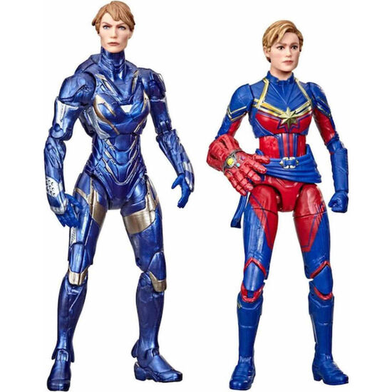 BLISTER 2 FIGURAS CAPTAIN MARVEL & RESCUE ARMOR THE INFINITY SAGA ENDGAME LOS VENGADORES AVENGERS MARVEL 15CM image 2