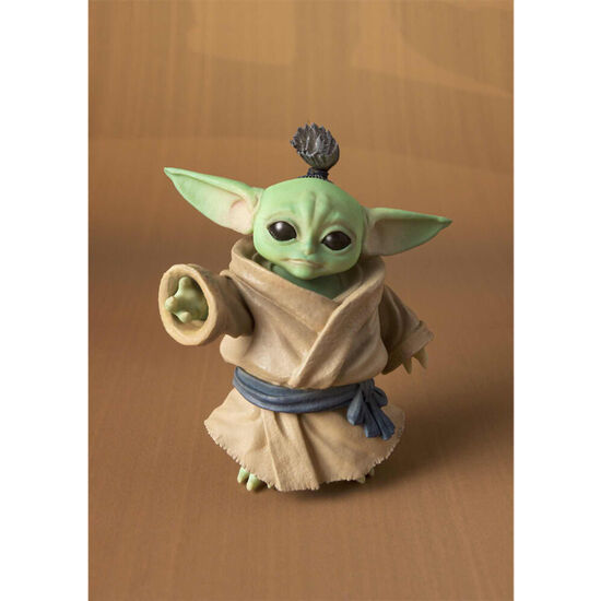 FIGURA RONIN MANDALORIAN BESKAR ARMOR & GROGU STAR WARS 18CM image 2