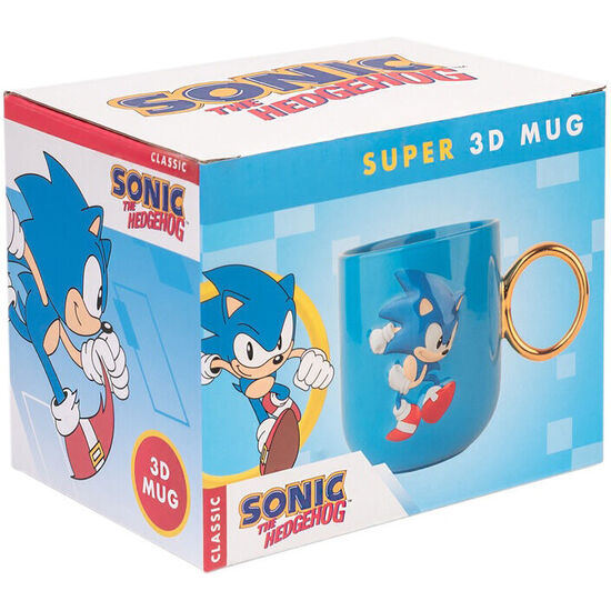 TAZA 3D SONIC THE HEDGEHOG 350ML image 1