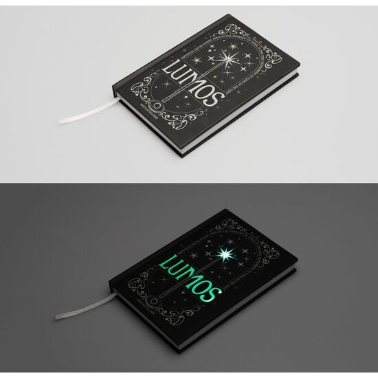 CUADERNO A5 PREMIUM LED + BOLIGRAFO LUMOS HARRY POTTER image 0