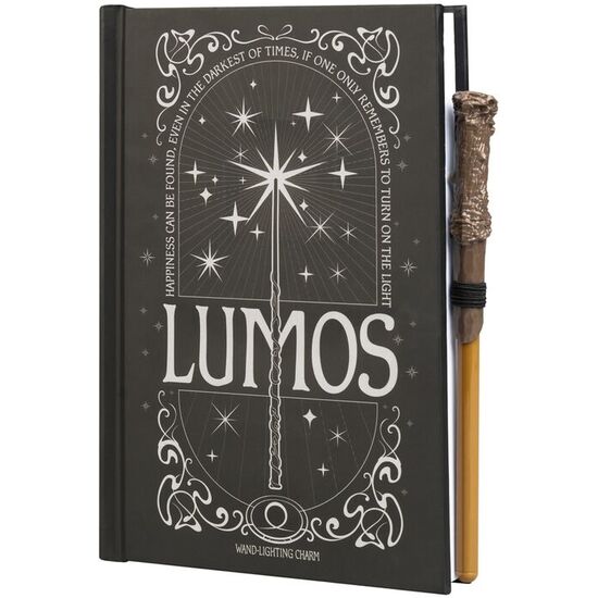 CUADERNO A5 PREMIUM LED + BOLIGRAFO LUMOS HARRY POTTER image 1