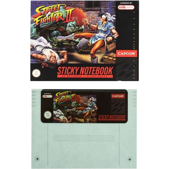 CUADERNO A5 PREMIUM STICKY NOTAS STREET FIGHTER image 1