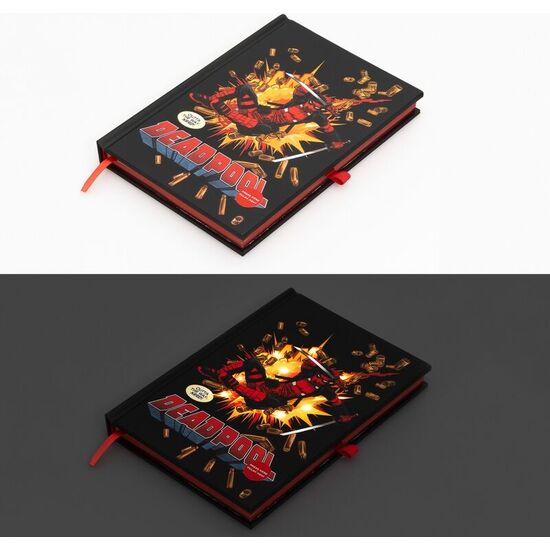 CUADERNO A5 PREMIUM LED DEADPOOL MARVEL image 0