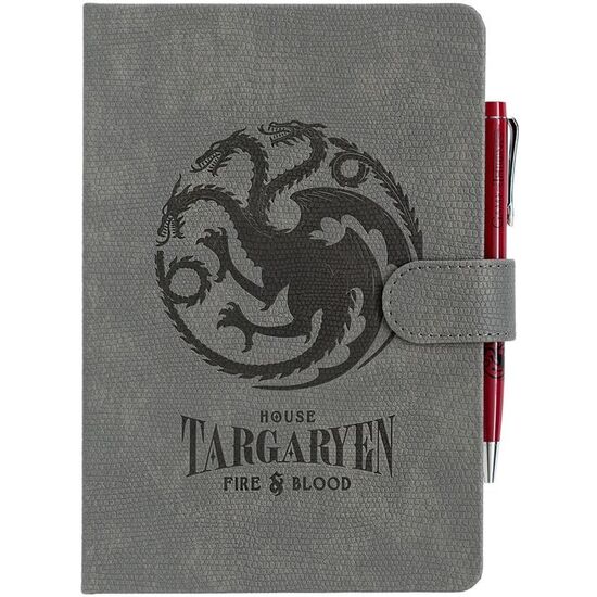 CUADERNO A5 PREMIUM + BOLIGRAFO TARGARYEN JUEGO DE TRONOS image 0