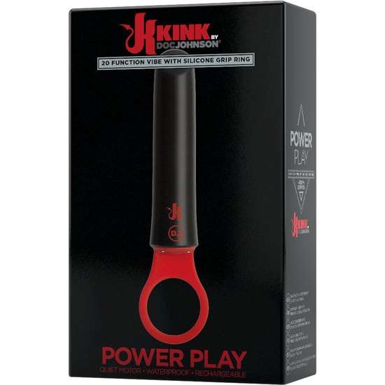 POWER PLAY WITH SILICONE GRIP RING - BLACK image 1