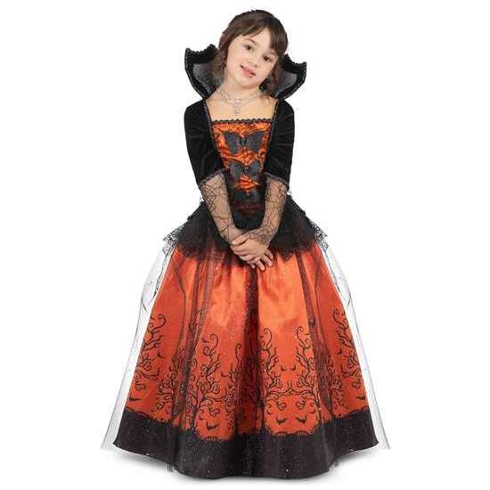 DISFRAZ REINA DE HALLOWEEN VESTIDO Y ENAGUA TALLA 5-6 Y image 1