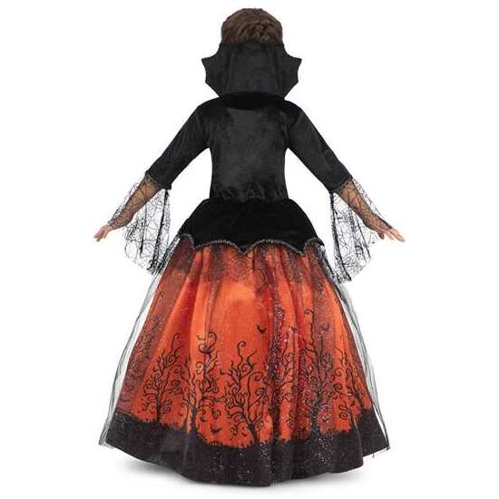 DISFRAZ REINA DE HALLOWEEN VESTIDO Y ENAGUA TALLA 5-6 Y image 3