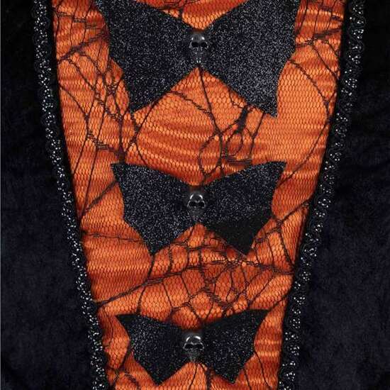DISFRAZ REINA DE HALLOWEEN VESTIDO Y ENAGUA TALLA 5-6 Y image 4