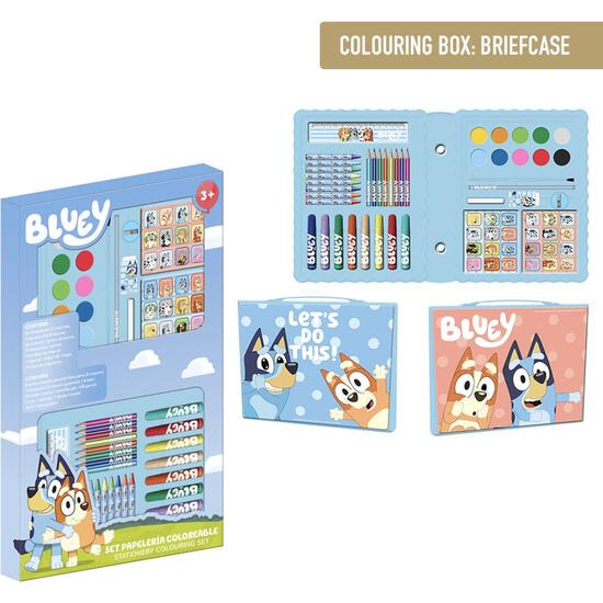 SET PAPELERÍA COLOREABLE CAJA BLUEY image 0