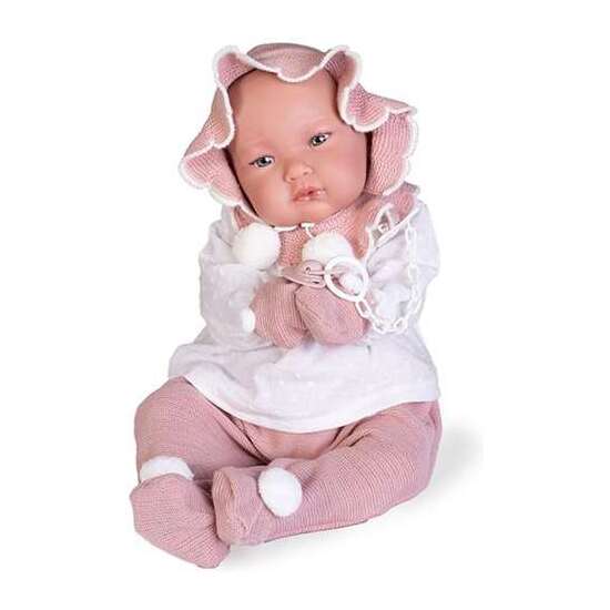 MUÑECA MI PRIMER REBORN ALEJANDRA CON BOLSITO PARA LA MERIENDA 52 CM image 0