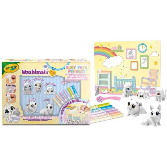WASHIMALS BABY PETS - SET GUARDERÍA 5 MASCOTAS24X33X5 CM image 1