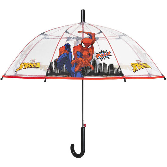 PARAGUAS AUTOMATICO TRANSPARENTE SPIDERMAN MARVEL 45CM image 1