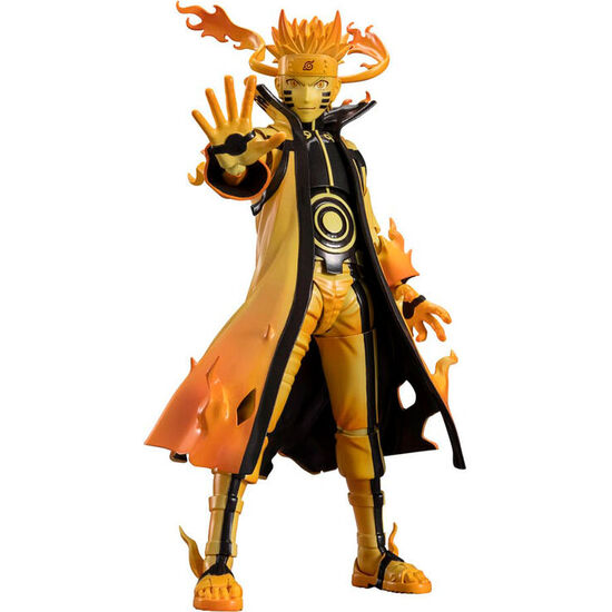 FIGURA SH FIGUARTS NARUTO UZUMAKI KURAMA LINK MODE COURAGEOUS STRENGTH THAT BINDS NARUTO SHIPPUDEN 15CM image 0