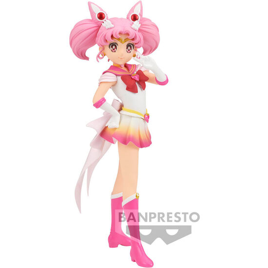 FIGURA SUPER SAILOR CHIBI MOON VER.A GLITTER & GLAMOURS PRETTY GUARDIAN SAILOR MOON ETERNAL THE MOVIE 17CM image 0