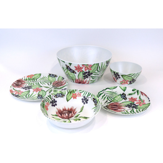 PLATO POSTRE MEL. 20CM SPRING ALFARES MATE image 1