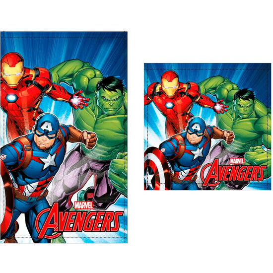 SET 2 TOALLAS BAÑO VENGADORES AVENGERS MARVEL ALGODON image 0