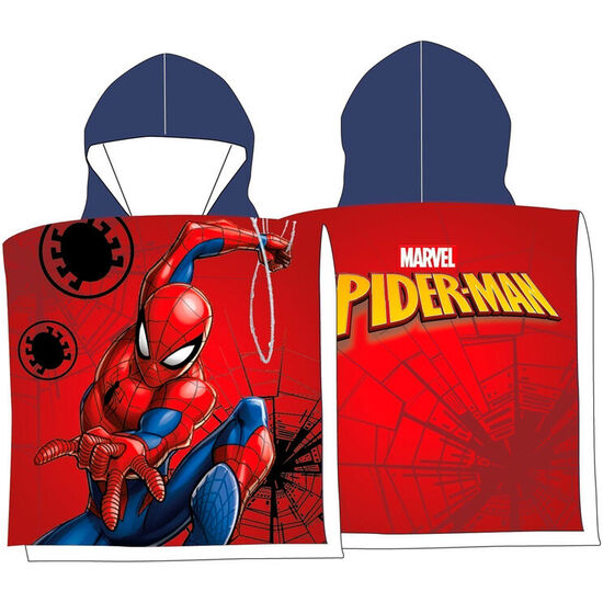 PONCHO TOALLA SPIDERMAN MARVEL ALGODON image 0
