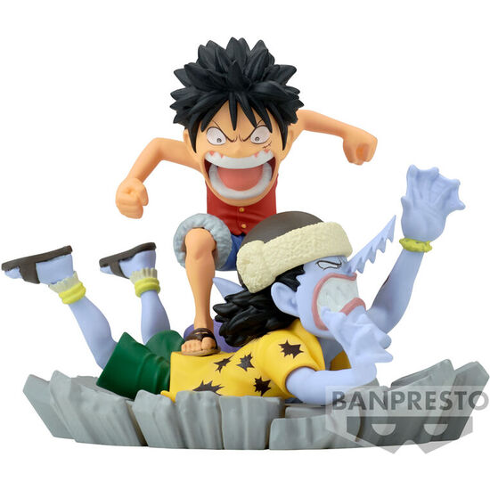 FIGURA LUFFY VS ARLONG WCF LOG STORIES ONE PIECE 7CM image 0