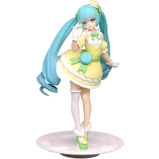 FIGURA HATSUNE MIKU MACAROON CITRON COLOR EXCEED CREATIVE SWEETSWEETS HATSUNE MIKU 22CM image 0