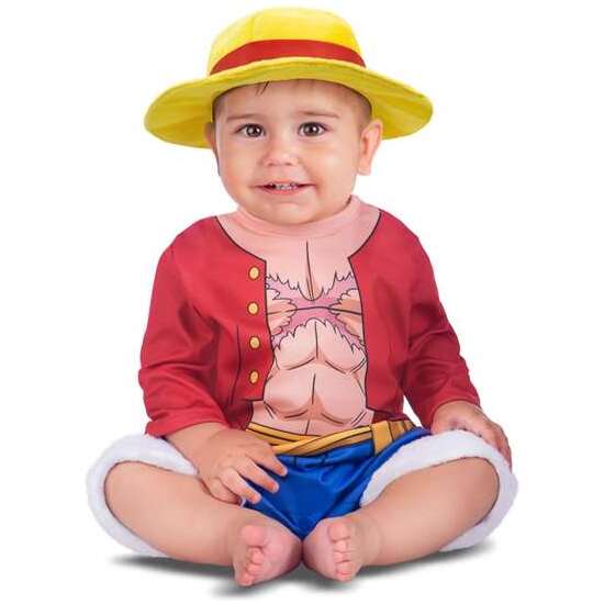 DISFRAZ LUFFY GORRO Y MONO TALLA 12-24 M image 0