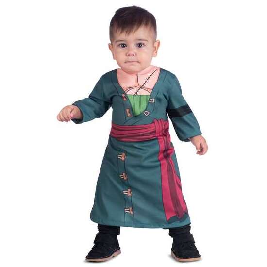 DISFRAZ RORONOA ZORO VESTIDO Y PANTALÓN TALLA 7-12 M image 4