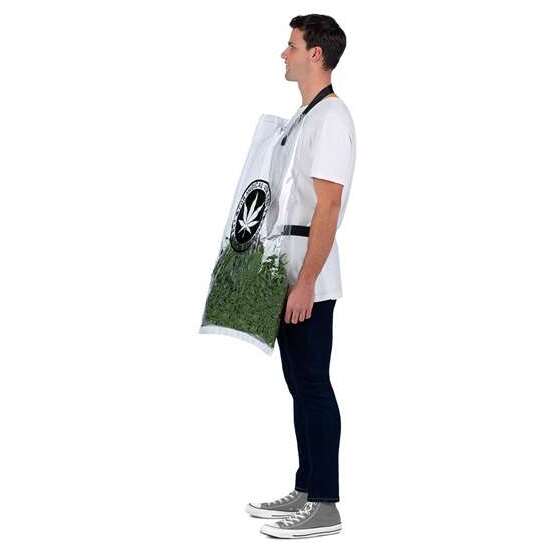 DISFRAZ BOLSA DE HIERBA  BOLSA CON CORREAS Y ESPUMILLÓN TALLA ONE SIZE ADULT image 5