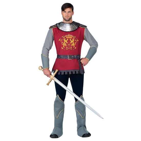DISFRAZ CABALLERO MEDIEVAL CUELLO, CAMISETA, BRAZALETES, CINTURÓN Y CUBREBOTAS TALLA M image 0