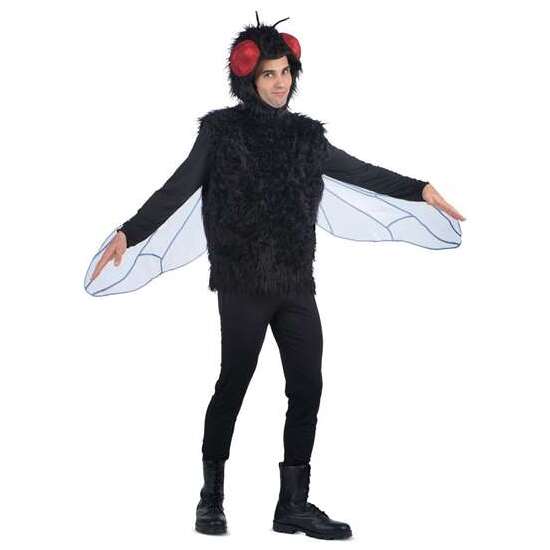 DISFRAZ MOSCA GORRO Y TOP CON ALAS TALLA XL image 0