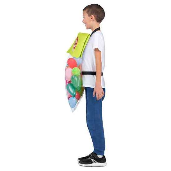 DISFRAZ BOLSA DE GOMINOLAS BOLSA CON CORREAS, GLOBOS E INFLADOR TALLA ONE SIZE CHILD image 1