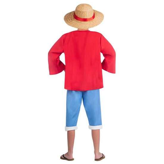 DISFRAZ LUFFY SOMBRERO, CHAQUETA, CAMISETA, FAJÍN Y PANTALÓN TALLA L image 2