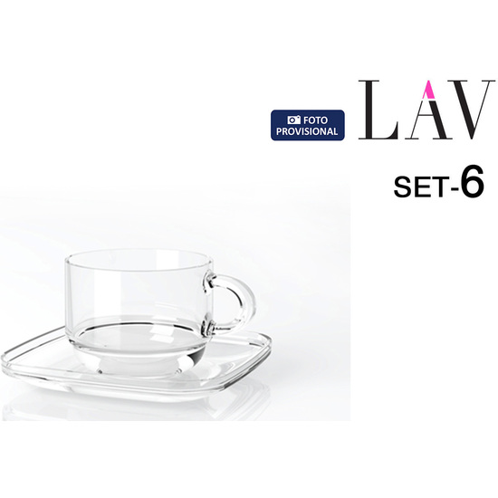 SET 6 TAZAS 91CC C/PLATO EXPRESSO COZY image 0