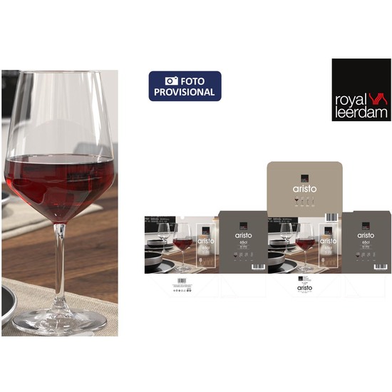 SET 6 COPAS VINO 65CL ARISTO image 0
