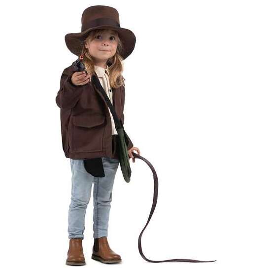 DISFRAZ YO QUIERO SER ARQUEÓLOGO/A SOMBRERO, CHAQUETA CON CAMISA, CINTURÓN, PISTOLERA, PISTOLA, LÁTIGO Y BOLSA TALLA 3-5 Y image 4