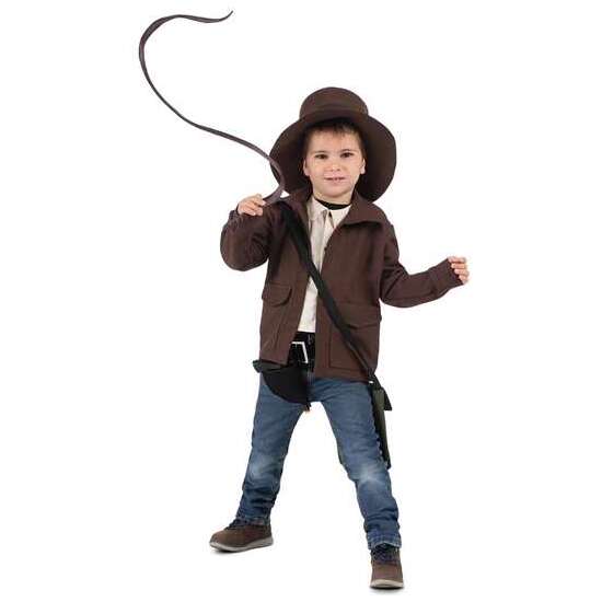 DISFRAZ YO QUIERO SER ARQUEÓLOGO/A SOMBRERO, CHAQUETA CON CAMISA, CINTURÓN, PISTOLERA, PISTOLA, LÁTIGO Y BOLSA TALLA 5-7 Y image 2