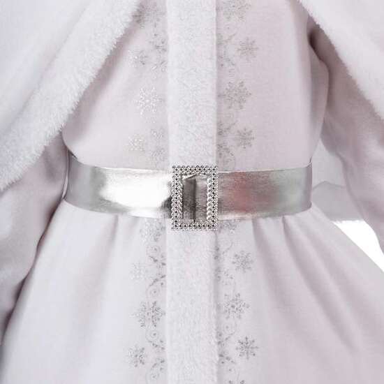 DISFRAZ MONADA BLANCA NAVIDAD VESTIDO CON ENAGUAS Y CUBREHOMBROS CON CAPUCHA TALLA 10-12 Y image 5
