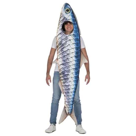 DISFRAZ SARDINA TÚNICA CON TIRAS TALLA ONE SIZE image 0